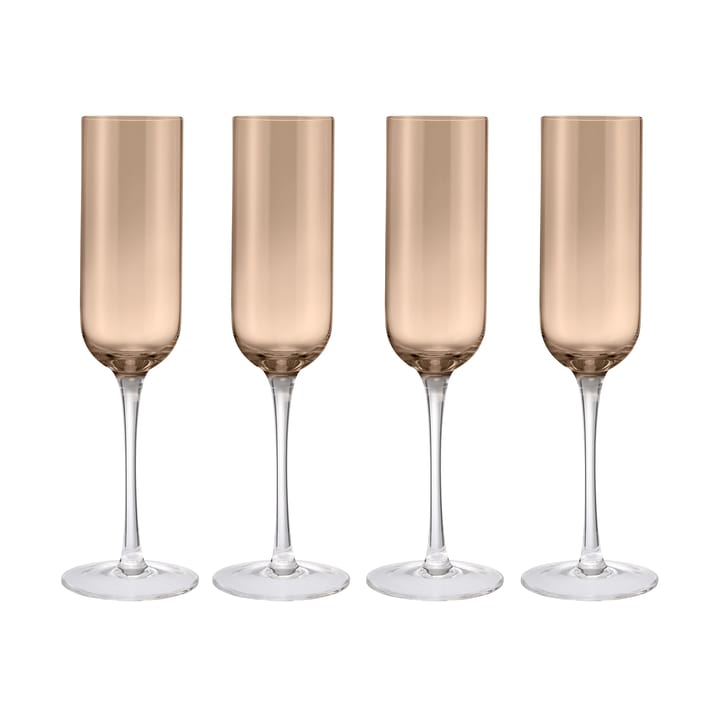 Calice da champagne Fuumi 22 cl - confezione da 4 - Coffee-trasparente - Blomus