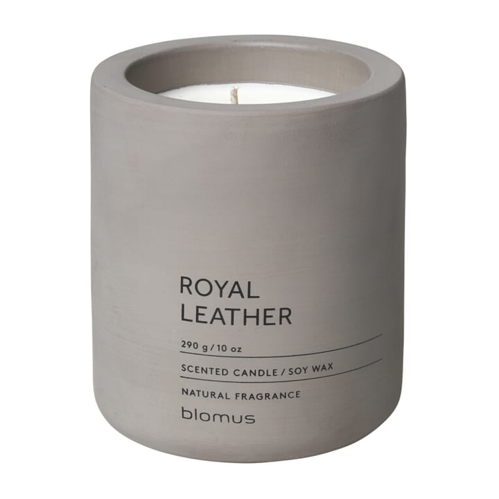 Candela profumata Fraga 55 ore - Royal leather-satellite - blomus