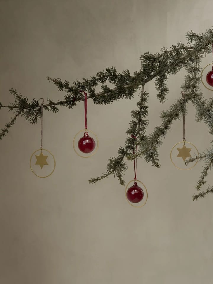 Decorazione per albero KITAI 8,5 cm 4 unidades - Stars - blomus