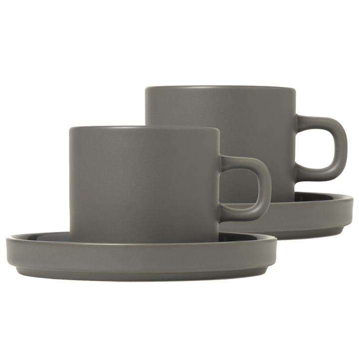 Tazza da caffè Pilar confezione da 2 - Pewter - Blomus