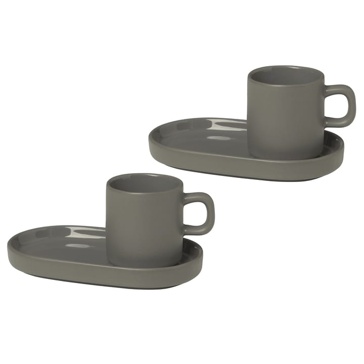 Tazza da espresso Pilar confezione da 2 - Pewter - Blomus