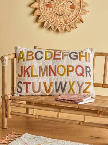 Cuscino alphabet Lexi 40x60 cm - Nature-multi - Bloomingville