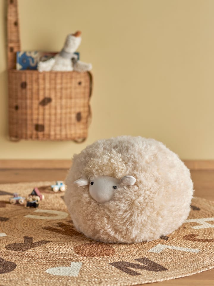 Peluche Rubert 33 cm, Nature lambskin Bloomingville