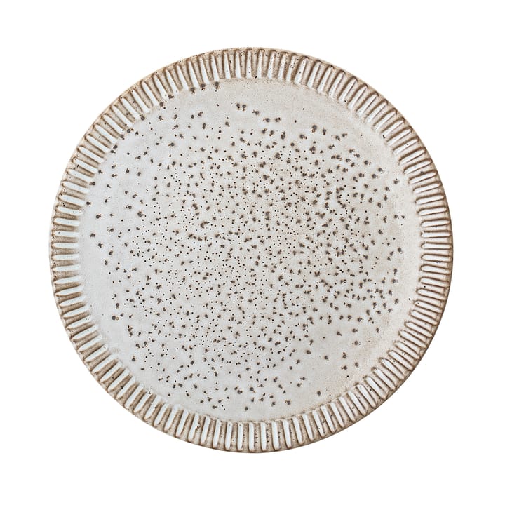 Piatto Thea in gres grigio - 20 cm - Bloomingville