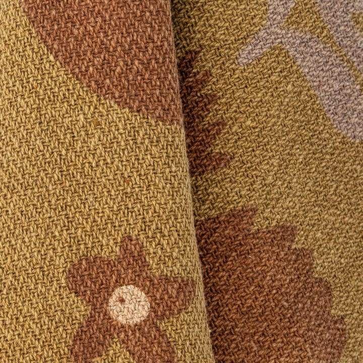 Plaid in cotone Lark 130x160 cm, Giallo Bloomingville