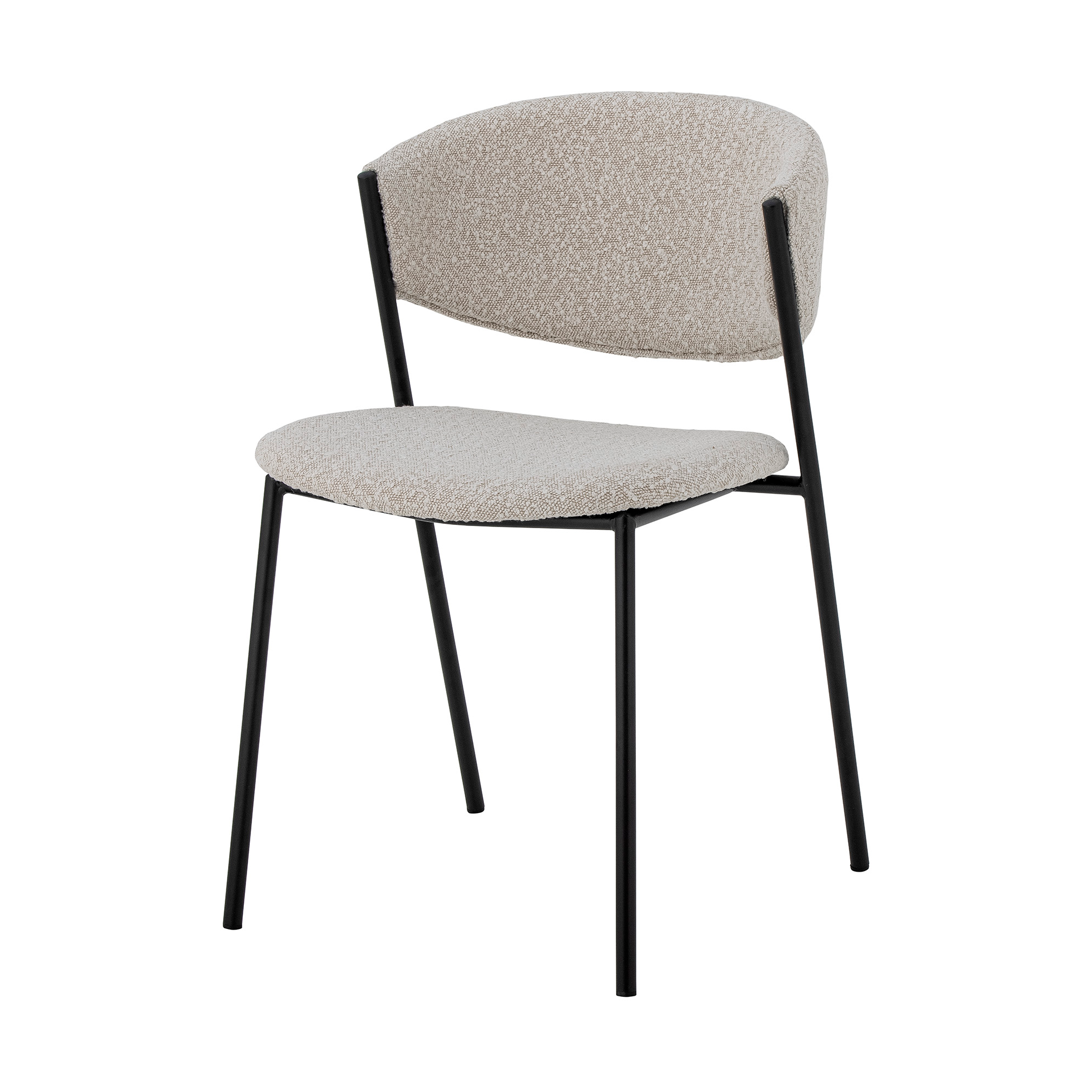 The Dining Chair, Sedia, Rovere Grigio Sirka - Pelle Nera Mater