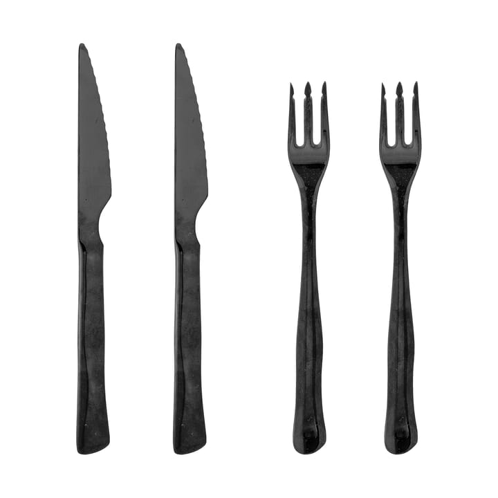 Set di posate da carne Ollin 4 pezzi - Nero - Bloomingville