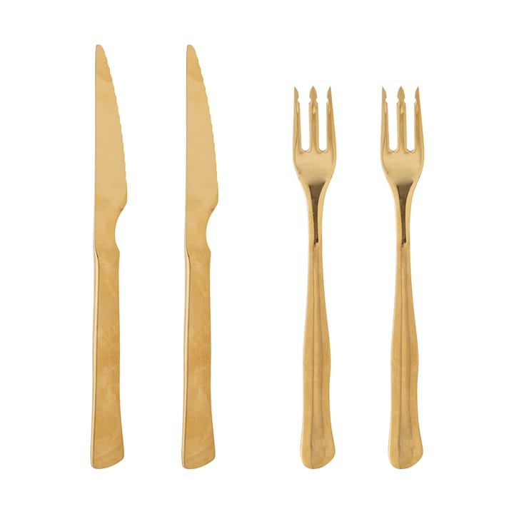 Set di posate da carne Ollin 4 pezzi - Oro - Bloomingville