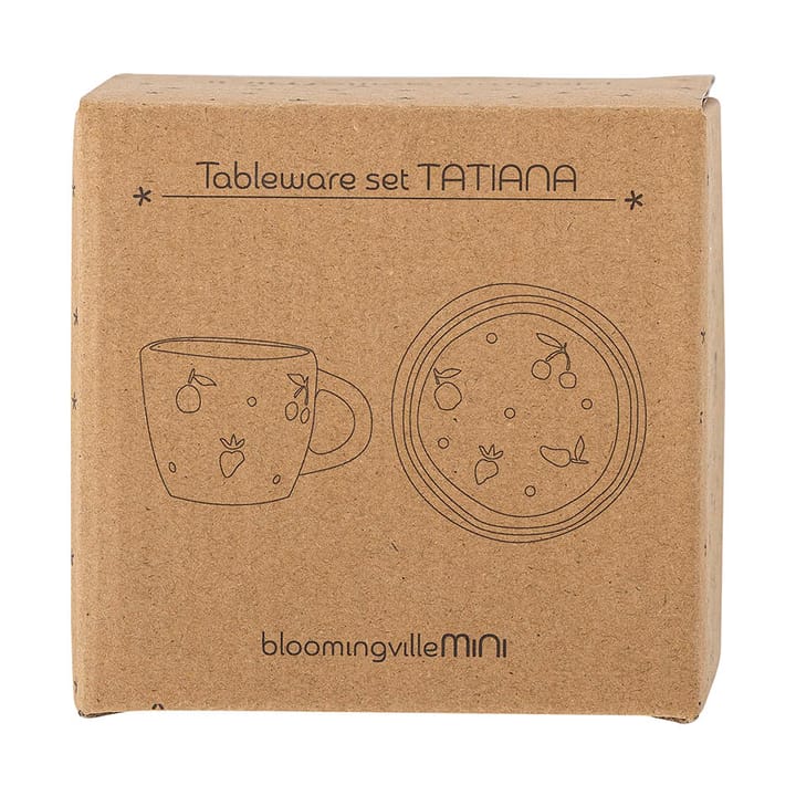 Set di stoviglie Tatiana 2 pezzi, Bianco Bloomingville