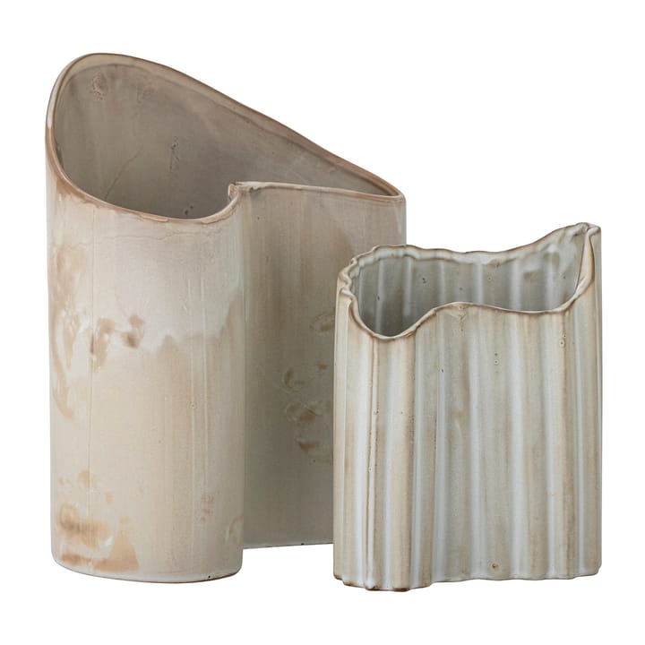 Vaso Henaj, 2 pezzi - Beige, marrone - Bloomingville