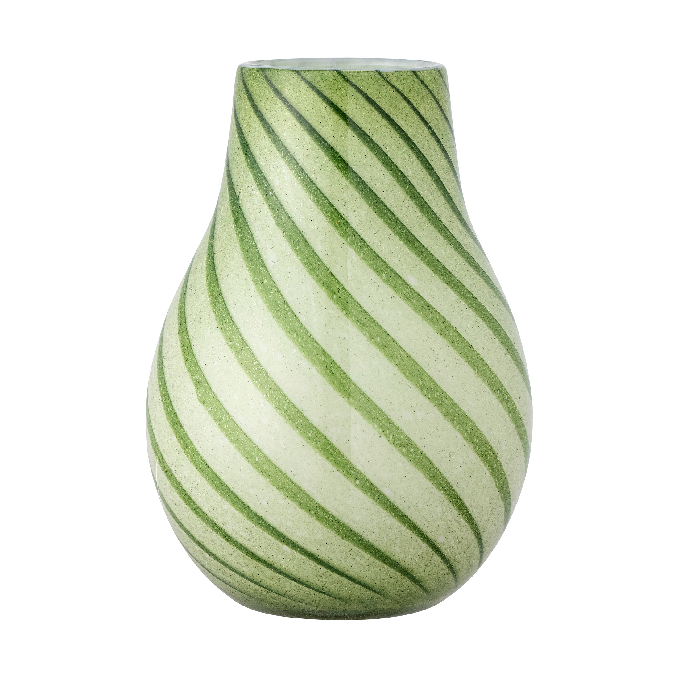 Johnson, vaso in vetro verde  Bloomingville, Linea Nordic - LivingDecò