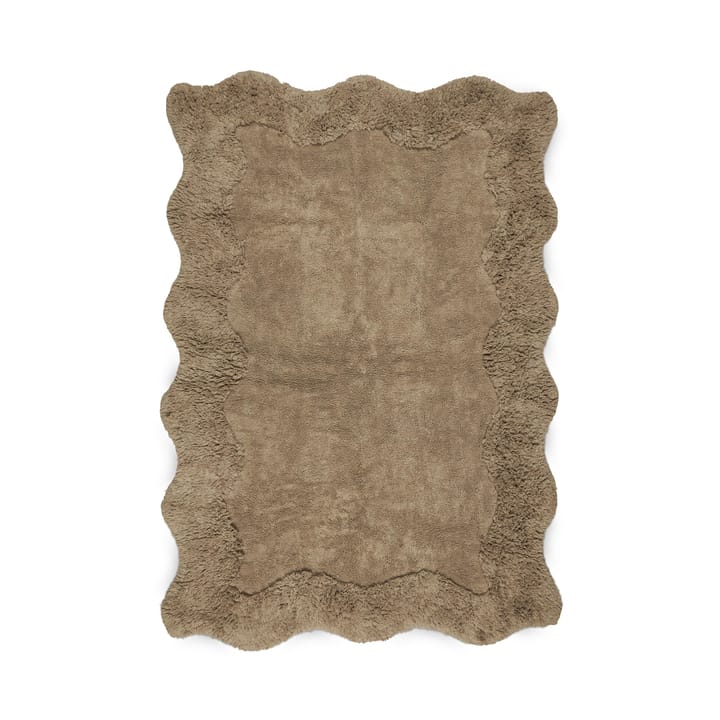 Tappeto in cotone Curly - 160x230 cm, Beige - Boel & Jan