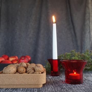 Candelabro Lumi 8 cm - Rosso - Born In Sweden