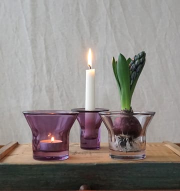 Candelabro Lumi 8 cm - Viola - Born In Sweden