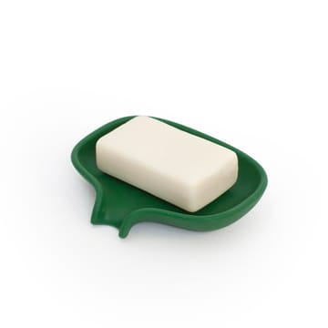 Portasapone con beccuccio di drenaggio in silicone - Verde scuro - Bosign