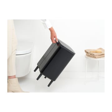 Cestino per la pattumiera Bo, alto, 12 L - Nero opaco - Brabantia