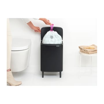 Cestino per la pattumiera Bo, alto, 12 L - Nero opaco - Brabantia