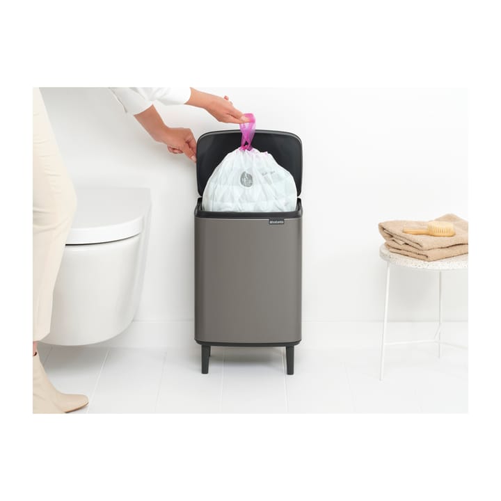 Cestino per la pattumiera Bo, alto, 12 L, Platinum Brabantia