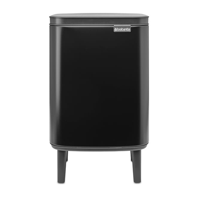 Cestino per la pattumiera Bo, alto, 7 L - Nero opaco - Brabantia