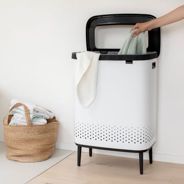 Cesto biancheria Bo alto 2x45 L - bianco - Brabantia