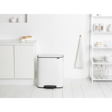 Pattumiera a pedale 2x30 L - Bianco - Brabantia