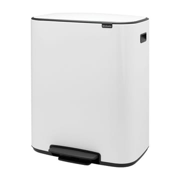 Pattumiera a pedale 2x30 L - Bianco - Brabantia