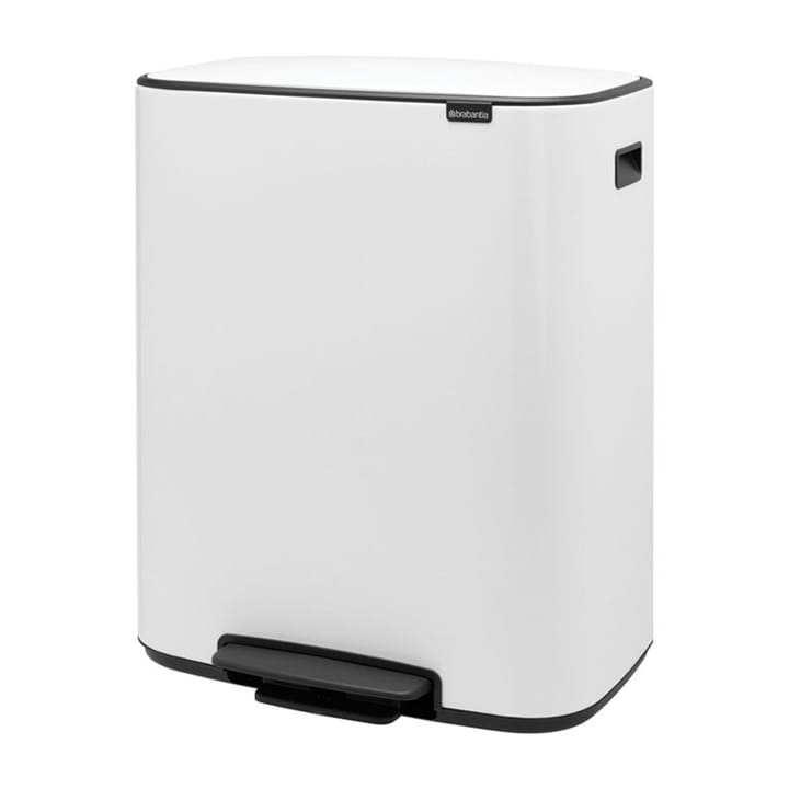 Pattumiera a pedale 2x30 L - Bianco - Brabantia