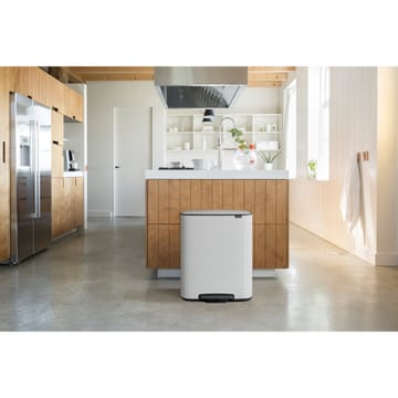 Pattumiera a pedale 2x30 L - Bianco - Brabantia