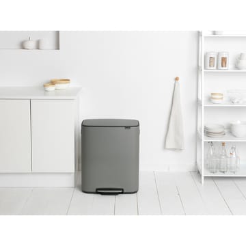 Pattumiera a pedale 2x30 L - Mineral concrete grey - Brabantia