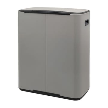 Pattumiera a pedale 2x30 L - Mineral concrete grey - Brabantia