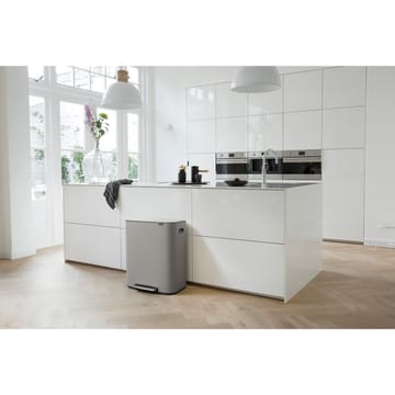 Pattumiera a pedale 2x30 L - Mineral concrete grey - Brabantia