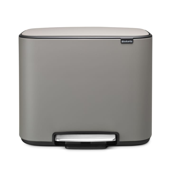 Pattumiera a pedale Bo 11+23 L, mineral concrete grey Brabantia