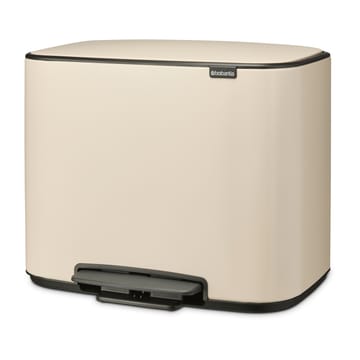 Pattumiera a pedale Bo 11+23 L - Soft beige - Brabantia