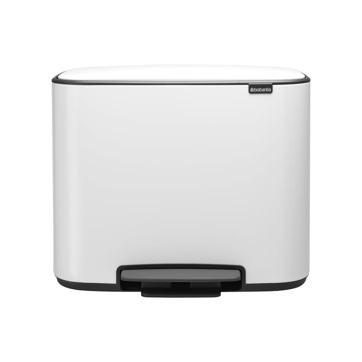 Pattumiera a pedale Bo 3+11 L, bianco Brabantia