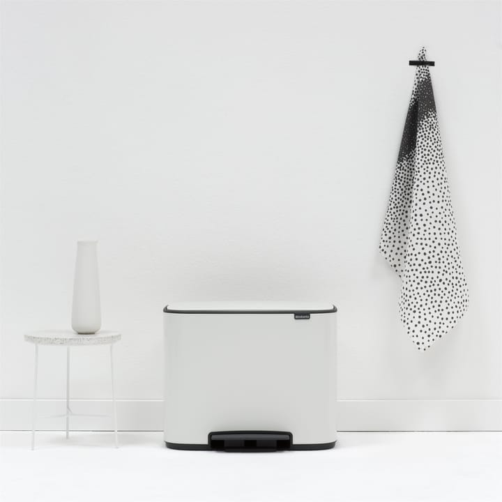 Pattumiera a pedale Bo 3+11 L, bianco Brabantia