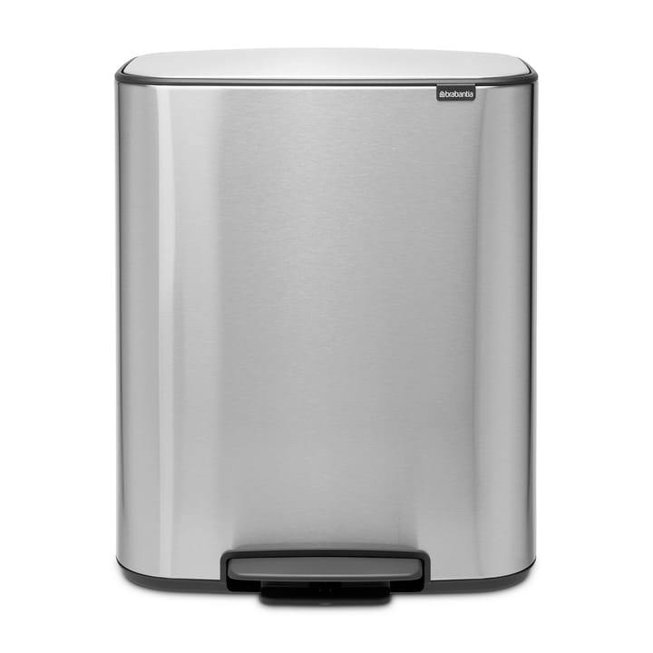 Pattumiera a pedale Bo 60 L - acciaio opaco - Brabantia