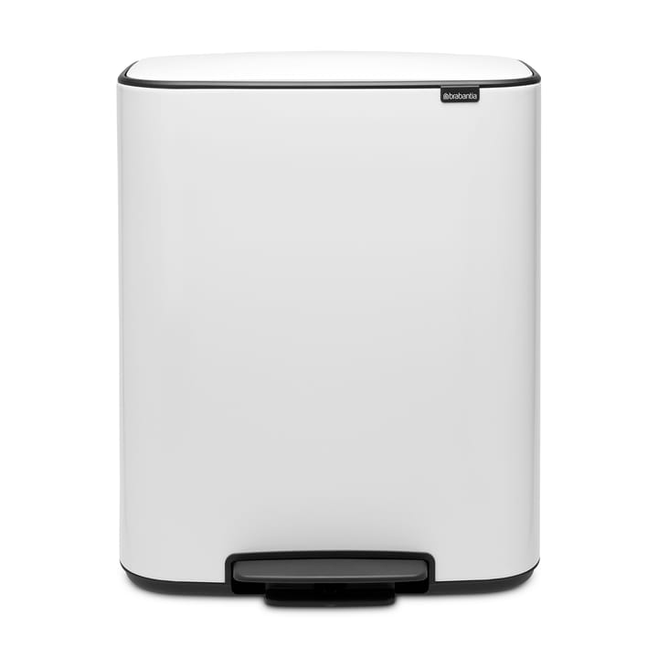 Pattumiera a pedale Bo 60 L, bianco Brabantia