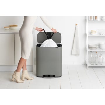 Pattumiera a pedale Bo 60 L - Mineral concrete grey - Brabantia