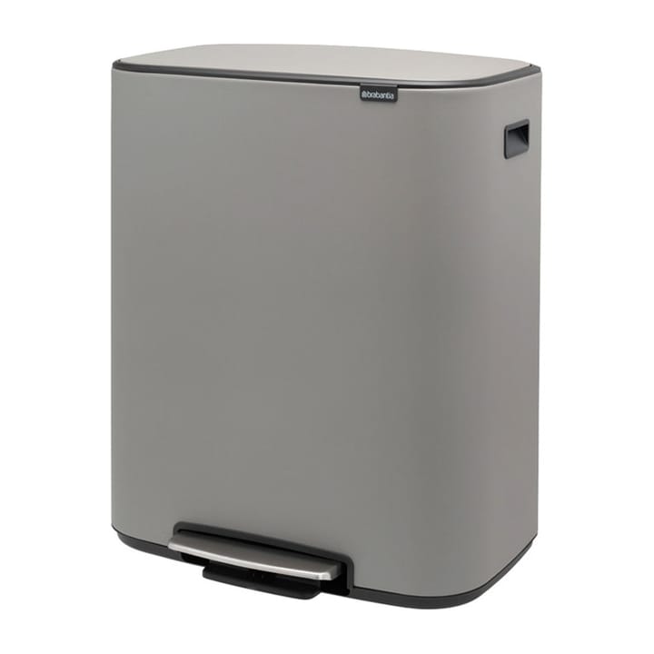 Pattumiera a pedale Bo 60 L, Mineral concrete grey Brabantia