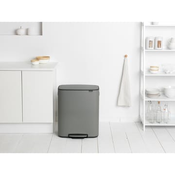 Pattumiera a pedale Bo 60 L - Mineral concrete grey - Brabantia