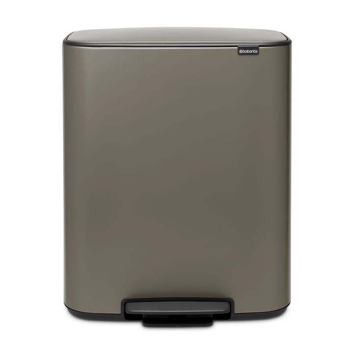 Pattumiera a pedale Bo 60 L, Platinum Brabantia