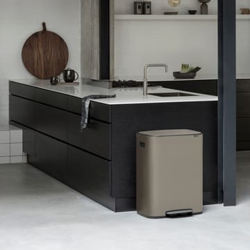 Pattumiera a pedale Bo 60 L - Platinum - Brabantia