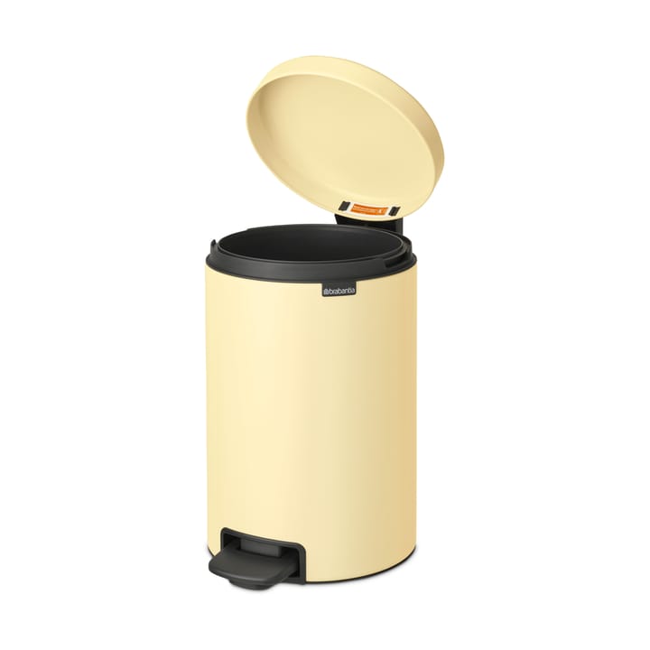 Pattumiera a pedale New Icon da 12 litri, Giallo Tenue Brabantia