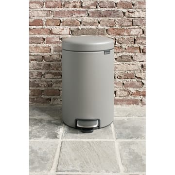 Pattumiera a pedale New Icon da 12 litri - Mineral concrete grey - Brabantia