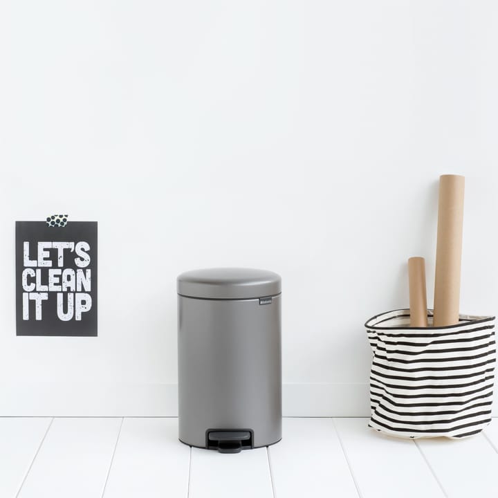 Pattumiera a pedale New Icon da 12 litri, platinum Brabantia