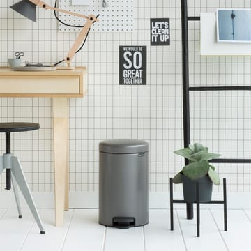 Pattumiera a pedale New Icon da 12 litri - platinum - Brabantia