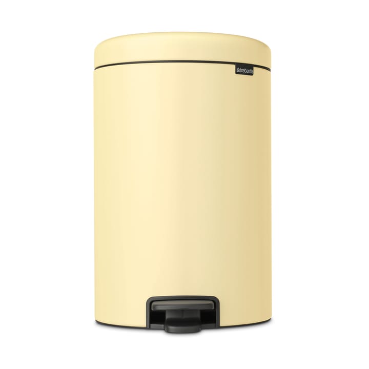 Pattumiera a pedale New Icon da 20 litri, Giallo Tenue Brabantia