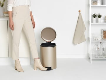 Pattumiera a pedale New Icon da 20 litri - Metallic Gold - Brabantia