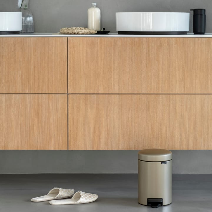 Pattumiera a pedale New Icon da 3 litri, Metallic Gold Brabantia