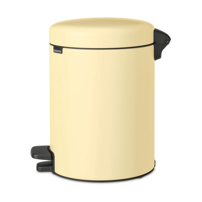 Pattumiera a pedale New Icon da 5 litri, Giallo Tenue Brabantia